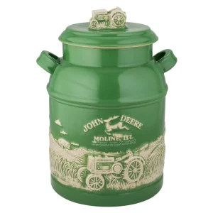 Outback Toys Kitchen<John Deere Raised-Relief Milk Can Cookie Jar