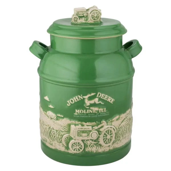 Outback Toys Kitchen<John Deere Raised-Relief Milk Can Cookie Jar