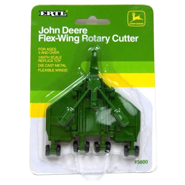 Manufacturer_ERTL Implements<1/64 John Deere Rotary Mower with Folding Wings - Old Style