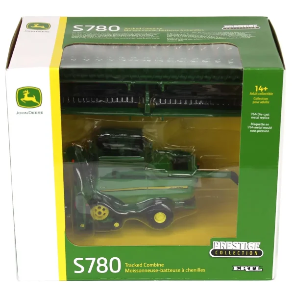 Manufacturer_ERTL Combines & Harvesters<1/64 John Deere S780 Tracked Combine with Corn & Grain Heads, ERTL Prestige Collection