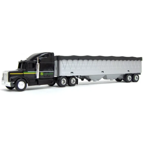 Manufacturer_ERTL Agricultural Trucks<1/64 John Deere Semi with Black Cab and Grain Hauler