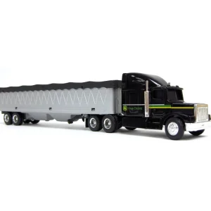 Manufacturer_ERTL Agricultural Trucks<1/64 John Deere Semi with Black Cab and Grain Hauler