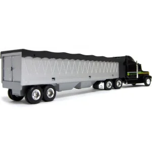 Manufacturer_ERTL Agricultural Trucks<1/64 John Deere Semi with Black Cab and Grain Hauler