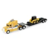 Manufacturer_ERTL Loaders | Lowboys & Flatbeds<1/64 John Deere Semi with Skid Loader Value Set