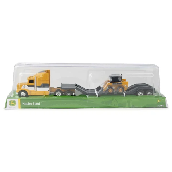 Manufacturer_ERTL Loaders | Lowboys & Flatbeds<1/64 John Deere Semi with Skid Loader Value Set
