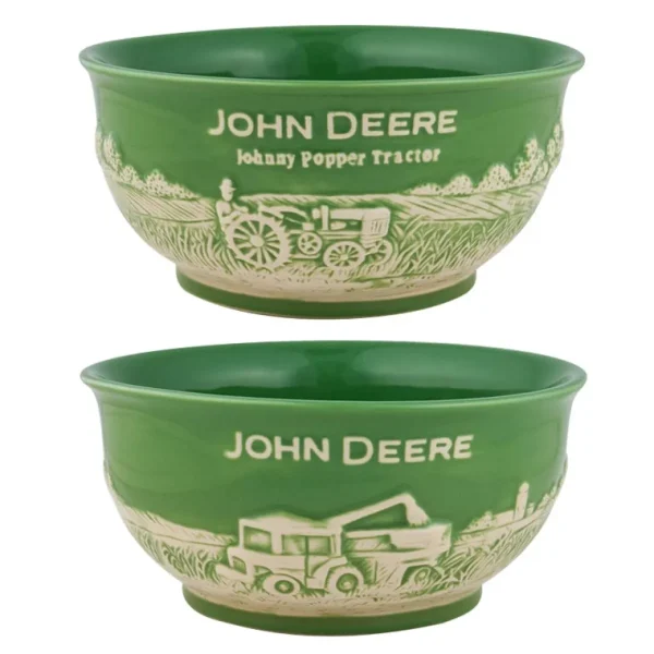 Outback Toys Kitchen<John Deere Small Raised-Relief Stoneware Bowl