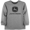Outback Toys John Deere<John Deere Trademark Grey Youth Long Sleeve T-shirt