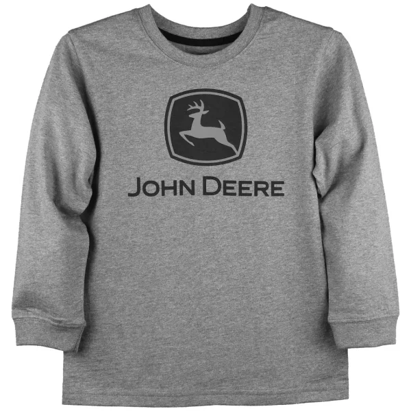 Outback Toys John Deere<John Deere Trademark Grey Youth Long Sleeve T-shirt