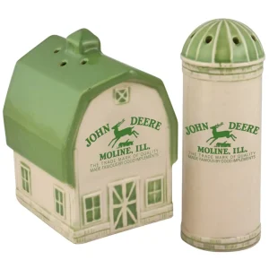 Outback Toys Kitchen<John Deere Vintage Barn & Silo Salt & Pepper Set