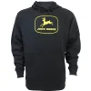 Outback Toys John Deere<John Deere Vintage Logo Black Hooded Sweatshirt