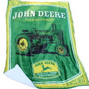 Outback Toys Bed & Bath<John Deere Vintage Logo 50in x 70in Throw Blanket