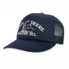 Outback Toys John Deere<John Deere Vintage Logo Navy Blue Mesh Back Trucker Hat