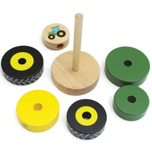 Outback Toys Games & Puzzles | Preschool Playroom<John Deere Wooden Tire Stack Toy