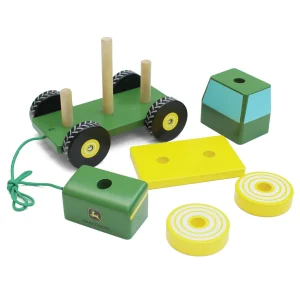 Outback Toys Games & Puzzles | Preschool Playroom<John Deere Wooden Tractor Stack Toy