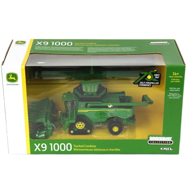 Manufacturer_ERTL Combines & Harvesters<1/64 John Deere X9 1000 Combine w/ Tracks, 75th Years of Self-Propelled Combines, ERTL Prestige Collection