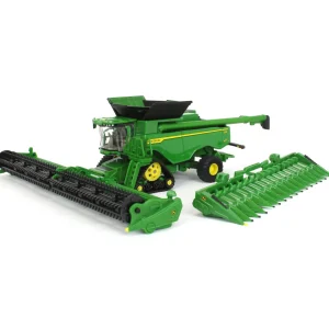 Manufacturer_ERTL Combines & Harvesters<1/64 John Deere X9 1100 Combine w/ Front Tracks and Draper & Corn Heads, ERTL Prestige Collection