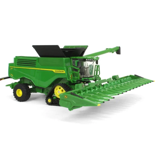 Manufacturer_ERTL Combines & Harvesters<1/64 John Deere X9 1100 Combine w/ Front Tracks and Draper & Corn Heads, ERTL Prestige Collection