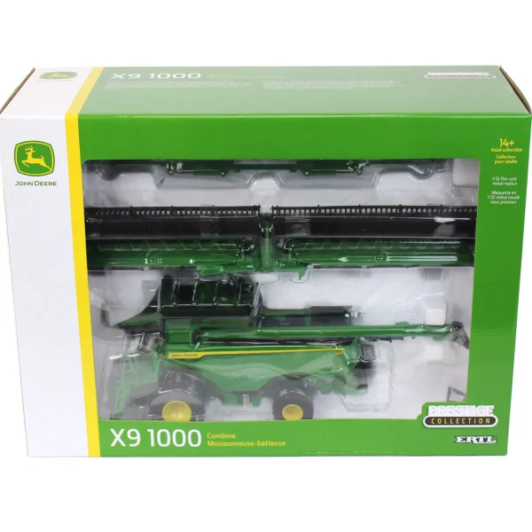 Manufacturer_ERTL Combines & Harvesters<1/32 John Deere X9 1000 Combine w/ Draper Head & Corn Head, Prestige Series