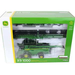 Manufacturer_ERTL Combines & Harvesters<1/32 John Deere X9 1000 Tracked Combine w/ Corn & Draper Heads, ERTL Prestige Collection