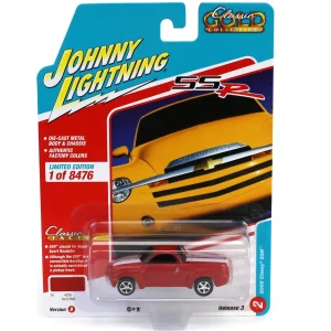 Manufacturer_Auto World Pickup Trucks<1/64 Johnny Lightning Classic Gold 2022 Release 3B - 2005 Chevrolet SSR, Torch Red