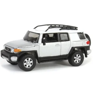 Manufacturer_Auto World Cars & Suvs<1/64 Johnny Lightning Classic Gold 2022 Release 3A - 2007 Toyota FJ Cruiser, Titanium Silver