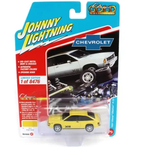 Manufacturer_Auto World Cars & Suvs<1/64 Johnny Lightning Classic Gold 2022 Release 3B - 1981 Chevrolet Citation X-1, Bright Yellow