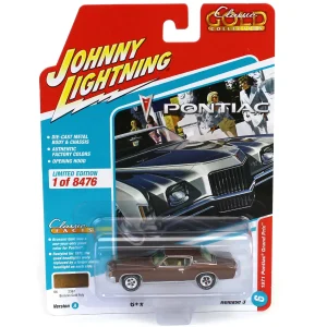 Manufacturer_Auto World Cars & Suvs<1/64 Johnny Lightning Classic Gold 2022 Release 3A - 1971 Pontiac Grand Prix, Bronzini Gold Metallic