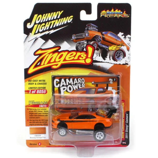 Manufacturer_Auto World Cars & Suvs<1/64 Johnny Lightning Street Freaks 2022 Release 2A - 2011 Chevrolet Camaro, Zingers