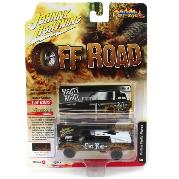 Manufacturer_Auto World Cars & Suvs<1/64 Johnny Lightning Street Freaks 2022 Release 2A - Haulin' Hearse, Off Road