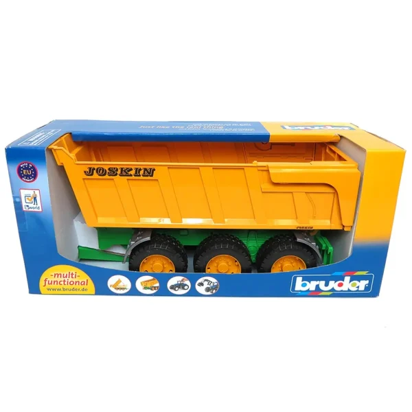 Manufacturer_Bruder Toys Dump Trucks<1/16 Joskin Dumping Trailer w/ Dump Action and Lifting Tailgate