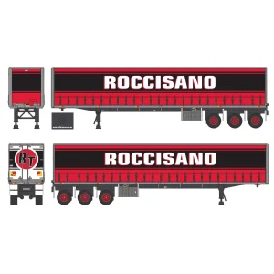 Manufacturer_DCP by First Gear Box Trucks & Trailers<1/64 Kenworth K100 COE Flattop w/ Tri-axle Trailer, Roccisano, DCP by First Gear