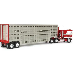 Manufacturer_DCP by First Gear Agricultural Trucks<1/64 Kenworth K100 COE Flattop w/ 45ft Vintage Wilson Livestock Trailer, Koppes Truck Line, DCP by First Gear