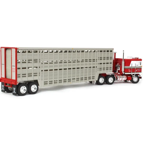 Manufacturer_DCP by First Gear Agricultural Trucks<1/64 Kenworth K100 COE Flattop w/ 45ft Vintage Wilson Livestock Trailer, Koppes Truck Line, DCP by First Gear