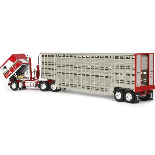 Manufacturer_DCP by First Gear Agricultural Trucks<1/64 Kenworth K100 COE Flattop w/ 45ft Vintage Wilson Livestock Trailer, Koppes Truck Line, DCP by First Gear