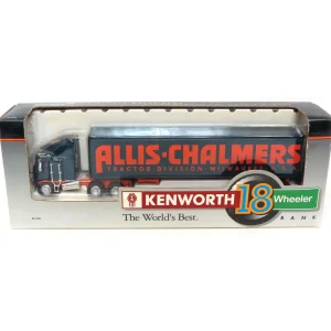 Manufacturer_SpecCast Airplanes & Banks | Box Trucks & Trailers<1/64 Kenworth K100E Truck with Allis Chalmers Colors and Logo