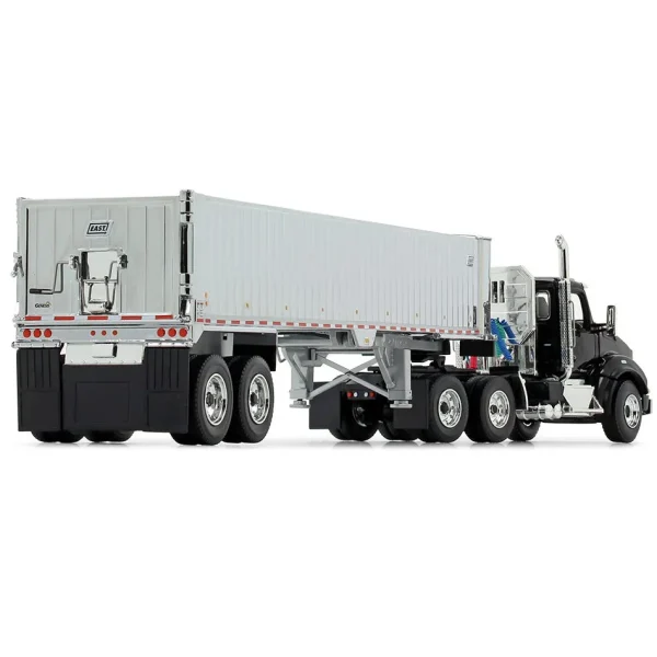 Manufacturer_First Gear, Inc. Dump Trucks<1/50 Kenworth T880, Black and Chrome, with East Genesis End Dump Trailer by First Gear