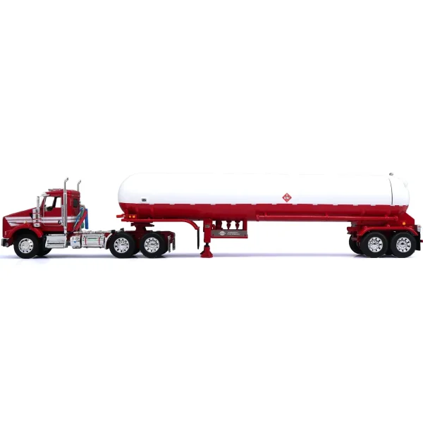 Manufacturer_DCP by First Gear Tanker Trucks<1/64 Kenworth T800 with Tandem Axle Propane Tanker, Red & White, DCP by First Gear