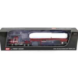 Manufacturer_DCP by First Gear Tanker Trucks<1/64 Kenworth T800 with Tandem Axle Propane Tanker, Red & White, DCP by First Gear