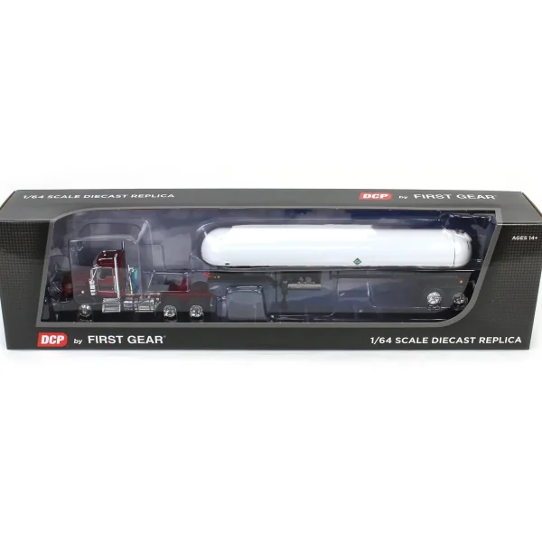 Manufacturer_DCP by First Gear Tanker Trucks<1/64 Kenworth T800 with Tandem Axle Propane Tanker, Burgundy & Black, DCP by First Gear