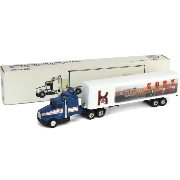 Manufacturer_ERTL Box Trucks & Trailers<1/64 Kenworth T600A Semi Truck with Kory Farm Equipment Box Trailer by ERTL