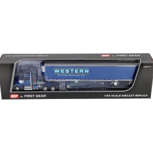 Manufacturer_DCP by First Gear Box Trucks & Trailers<1/64 Kenworth W990 Day Cab with 53ft Utility Reefer Trailer, Western Distributing, DCP by First Gear