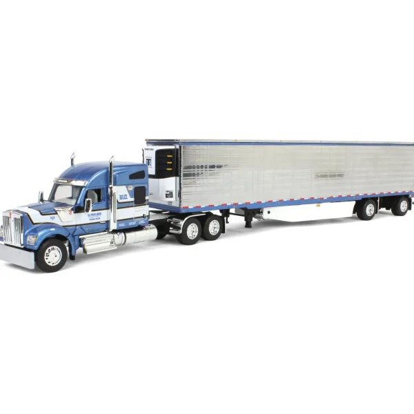 Manufacturer_DCP by First Gear Box Trucks & Trailers<1/64 Kenworth W990 with Utility Reefer Trailer, W.D. Potato Limited, DCP by First Gear