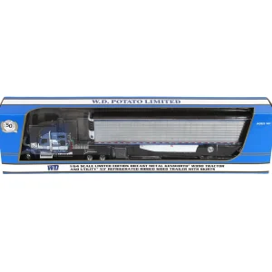 Manufacturer_DCP by First Gear Box Trucks & Trailers<1/64 Kenworth W990 with Utility Reefer Trailer, W.D. Potato Limited, DCP by First Gear