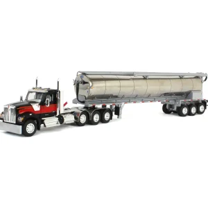 Manufacturer_DCP by First Gear Tanker Trucks<1/64 Kenworth W990 with Walinga Tandem Feed Trailer, Red/Black, DCP by First Gear