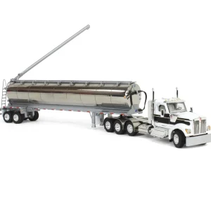 Manufacturer_DCP by First Gear Tanker Trucks<1/64 Kenworth W990 with Walinga Tandem Feed Trailer, White/Black, DCP by First Gear