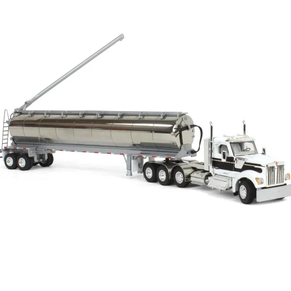 Manufacturer_DCP by First Gear Tanker Trucks<1/64 Kenworth W990 with Walinga Tandem Feed Trailer, White/Black, DCP by First Gear