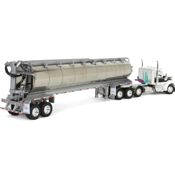 Manufacturer_DCP by First Gear Tanker Trucks<1/64 Kenworth W990 with Walinga Tandem Feed Trailer, White/Black, DCP by First Gear
