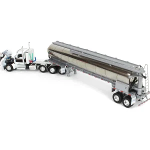 Manufacturer_DCP by First Gear Tanker Trucks<1/64 Kenworth W990 with Walinga Tandem Feed Trailer, White/Black, DCP by First Gear