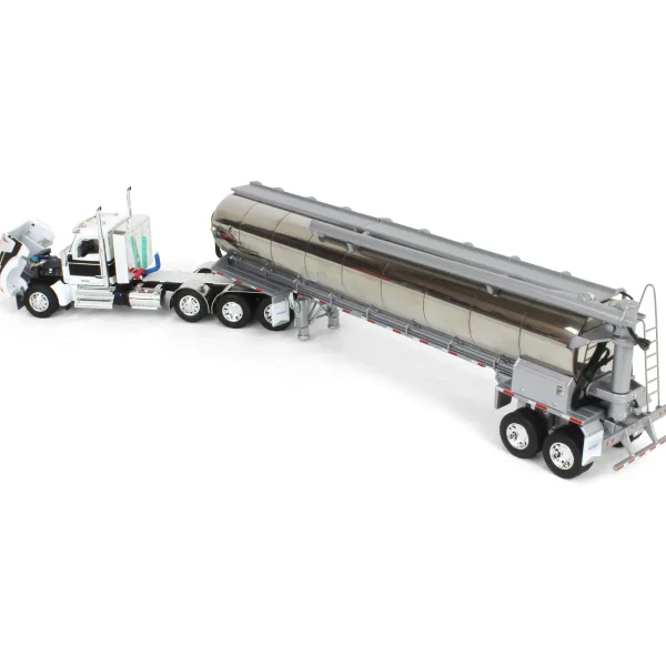 Manufacturer_DCP by First Gear Tanker Trucks<1/64 Kenworth W990 with Walinga Tandem Feed Trailer, White/Black, DCP by First Gear