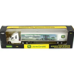 Manufacturer_ERTL Box Trucks & Trailers<1/64 Kenworth ''Waterloo Works'' Semi with Trailer, First in Series